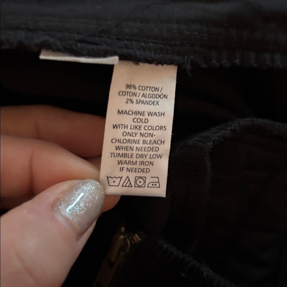 LOFT Black corduroy Mini Skirt - Picture 8 of 8